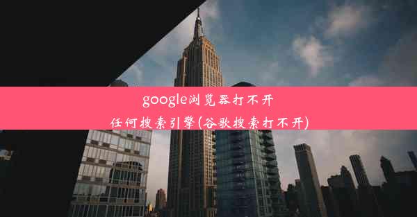 google浏览器打不开任何搜索引擎(谷歌搜索打不开)