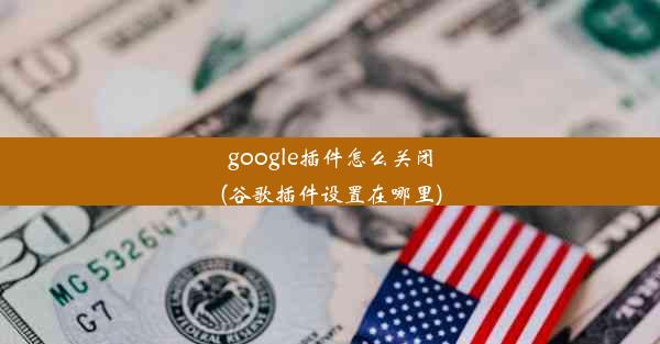 google插件怎么关闭(谷歌插件设置在哪里)