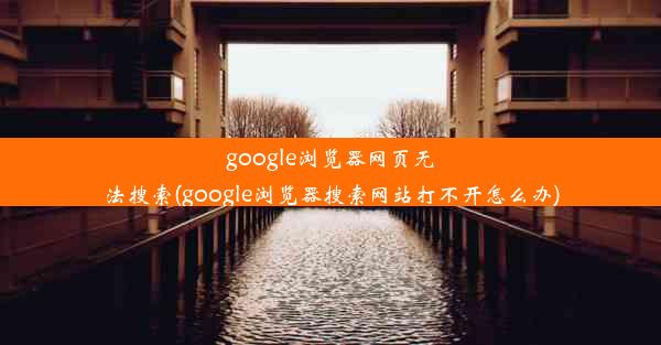 google浏览器网页无法搜索(google浏览器搜索网站打不开怎么办)