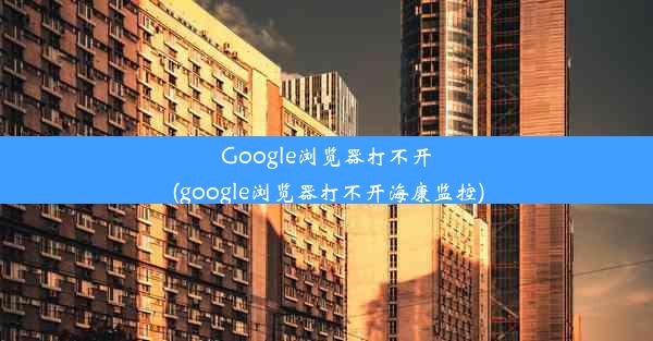 Google浏览器打不开(google浏览器打不开海康监控)