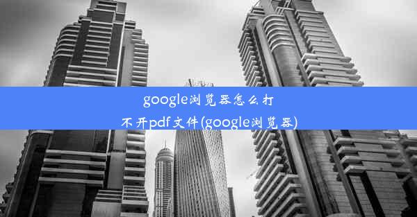 google浏览器怎么打不开pdf文件(google浏览器)