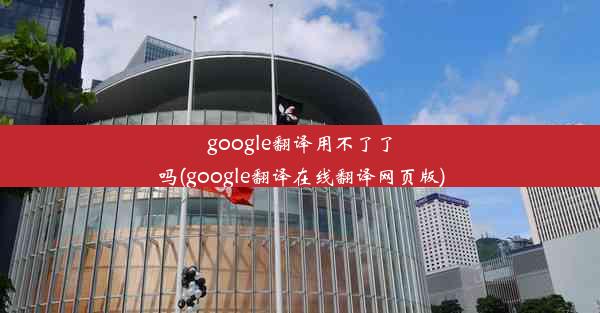 google翻译用不了了吗(google翻译在线翻译网页版)