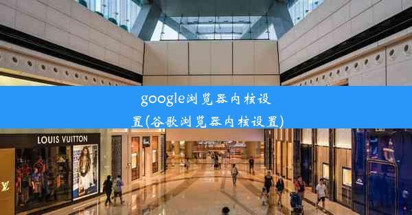 google浏览器内核设置(谷歌浏览器内核设置)