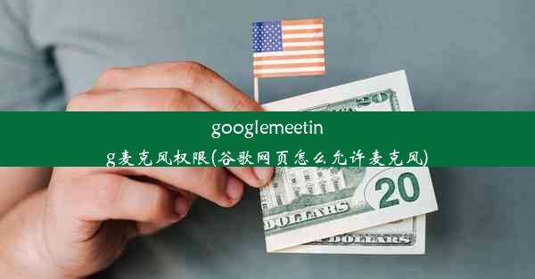 googlemeeting麦克风权限(谷歌网页怎么允许麦克风)