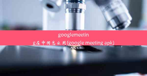 googlemeeting在中国怎么用(google meeting apk)