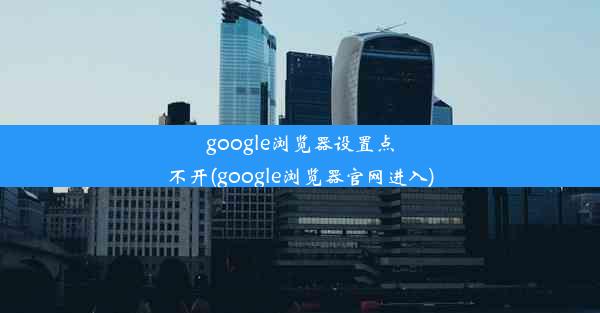 google浏览器设置点不开(google浏览器官网进入)