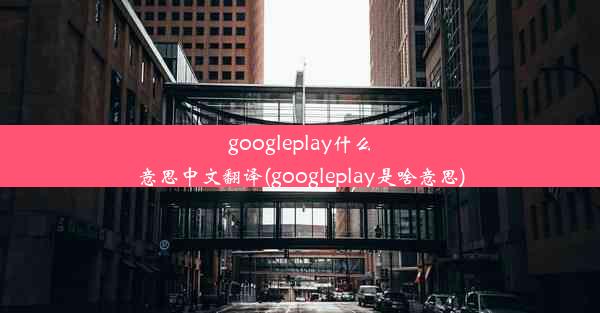 googleplay什么意思中文翻译(googleplay是啥意思)