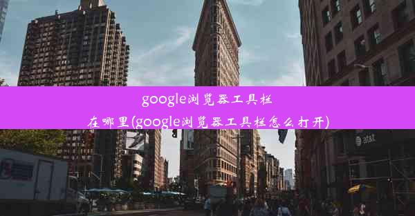 google浏览器工具栏在哪里(google浏览器工具栏怎么打开)