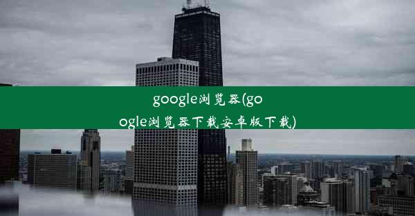 google浏览器(google浏览器下载安卓版下载)