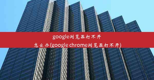 google浏览器打不开怎么办(google chrome浏览器打不开)