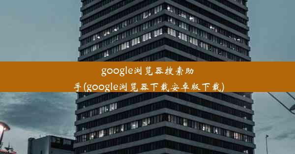 google浏览器搜索助手(google浏览器下载安卓版下载)