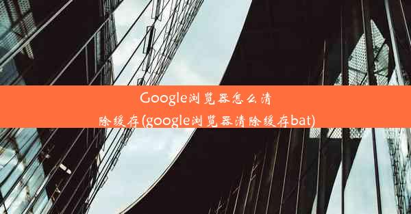 Google浏览器怎么清除缓存(google浏览器清除缓存bat)