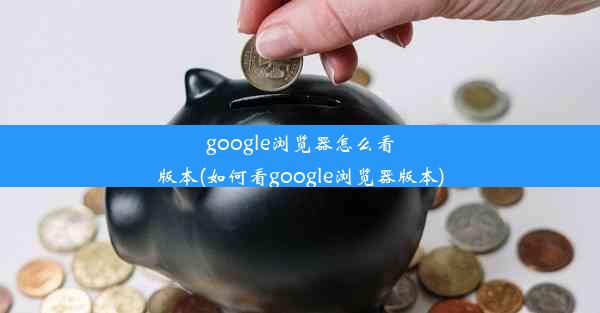 google浏览器怎么看版本(如何看google浏览器版本)