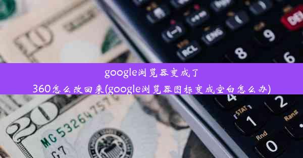 google浏览器变成了360怎么改回来(google浏览器图标变成空白怎么办)