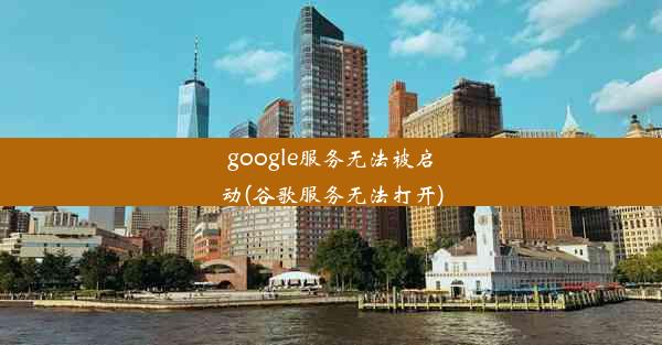 google服务无法被启动(谷歌服务无法打开)