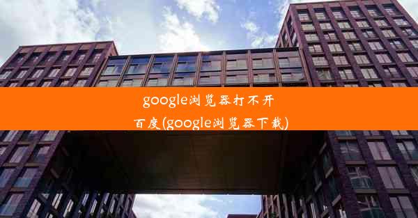 google浏览器打不开百度(google浏览器下载)