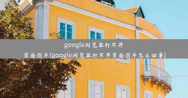 google浏览器打不开页面图片(google浏览器打不开页面图片怎么回事)