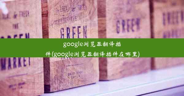 google浏览器翻译插件(google浏览器翻译插件在哪里)