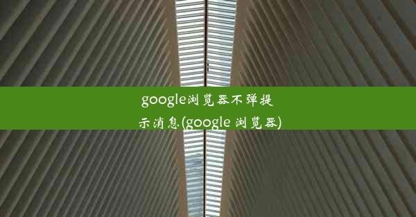 google浏览器不弹提示消息(google 浏览器)