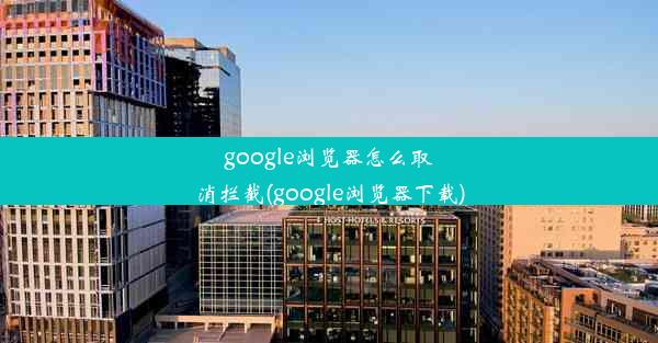 google浏览器怎么取消拦截(google浏览器下载)