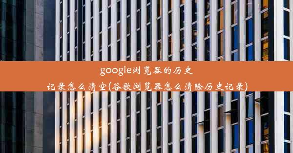 google浏览器的历史记录怎么清空(谷歌浏览器怎么清除历史记录)