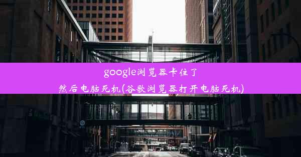 google浏览器卡住了然后电脑死机(谷歌浏览器打开电脑死机)