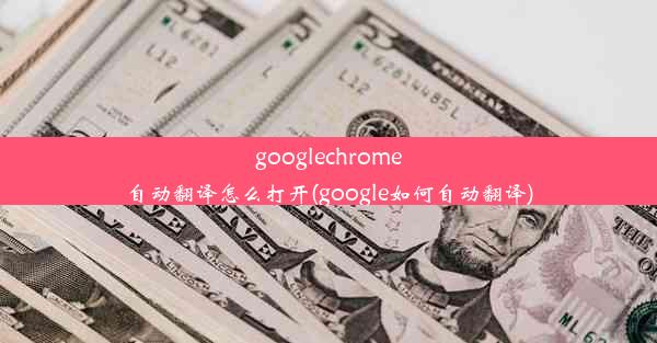 googlechrome自动翻译怎么打开(google如何自动翻译)