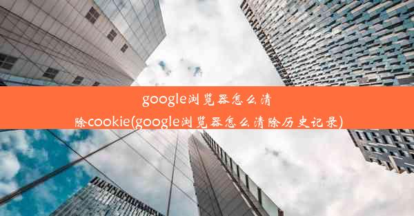 google浏览器怎么清除cookie(google浏览器怎么清除历史记录)