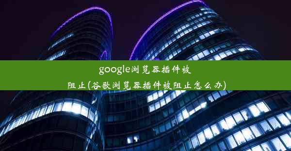 google浏览器插件被阻止(谷歌浏览器插件被阻止怎么办)