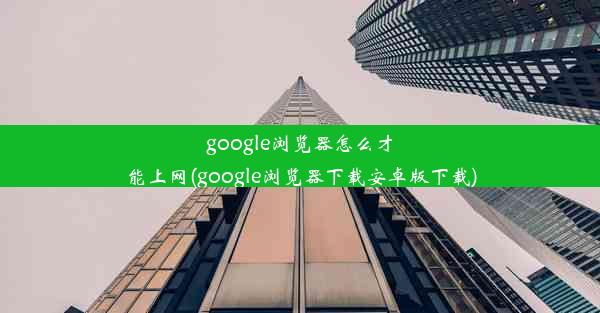 google浏览器怎么才能上网(google浏览器下载安卓版下载)