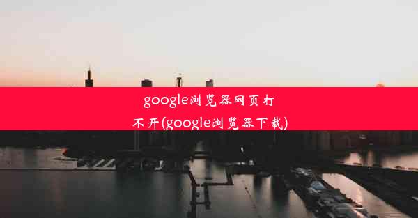 google浏览器网页打不开(google浏览器下载)