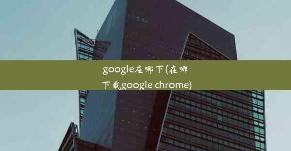 google在哪下(在哪下载google chrome)