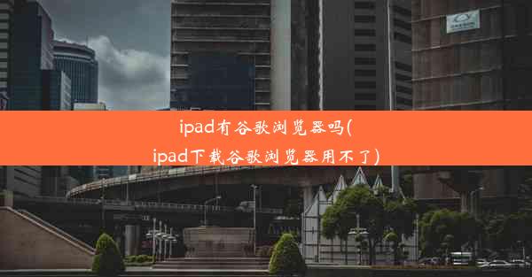 ipad有谷歌浏览器吗(ipad下载谷歌浏览器用不了)