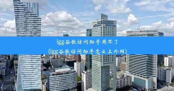 igg谷歌访问助手用不了(igg谷歌访问助手怎么上外网)