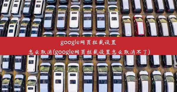 google网页拦截设置怎么取消(google网页拦截设置怎么取消不了)