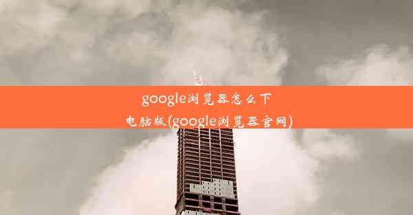 google浏览器怎么下电脑版(google浏览器官网)