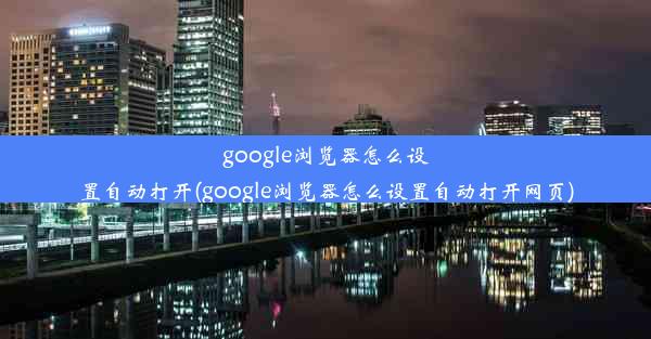 google浏览器怎么设置自动打开(google浏览器怎么设置自动打开网页)