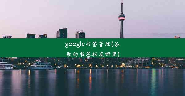 google书签管理(谷歌的书签栏在哪里)