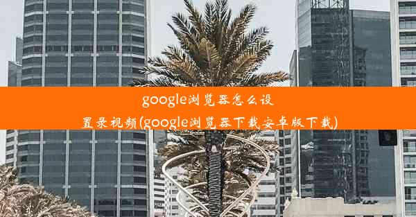 google浏览器怎么设置录视频(google浏览器下载安卓版下载)