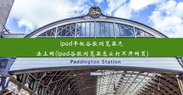 ipad平板谷歌浏览器无法上网(ipad谷歌浏览器怎么打不开网页)