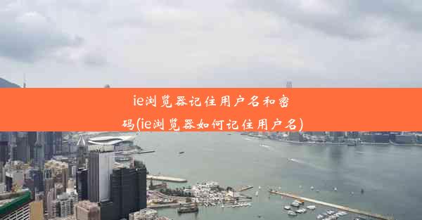 ie浏览器记住用户名和密码(ie浏览器如何记住用户名)