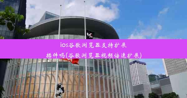 ios谷歌浏览器支持扩展插件吗(谷歌浏览器视频倍速扩展)