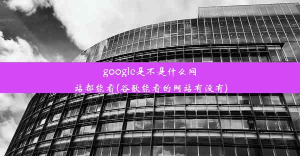 google是不是什么网站都能看(谷歌能看的网站有没有)