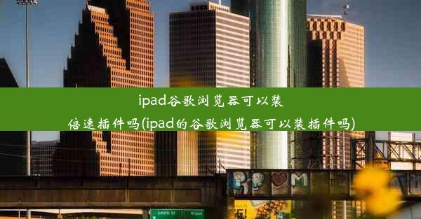 ipad谷歌浏览器可以装倍速插件吗(ipad的谷歌浏览器可以装插件吗)