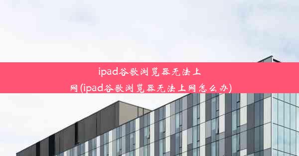 ipad谷歌浏览器无法上网(ipad谷歌浏览器无法上网怎么办)