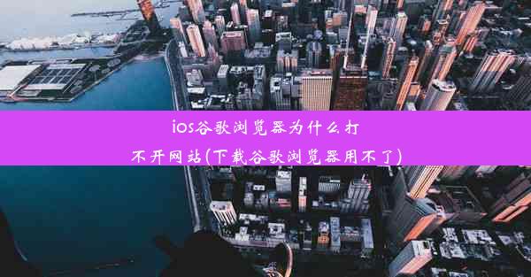 ios谷歌浏览器为什么打不开网站(下载谷歌浏览器用不了)