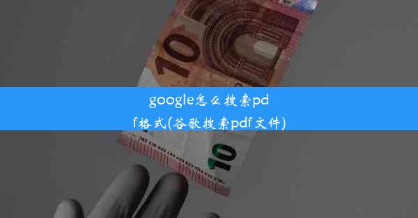 google怎么搜索pdf格式(谷歌搜索pdf文件)