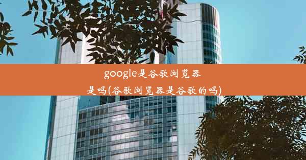 google是谷歌浏览器是吗(谷歌浏览器是谷歌的吗)